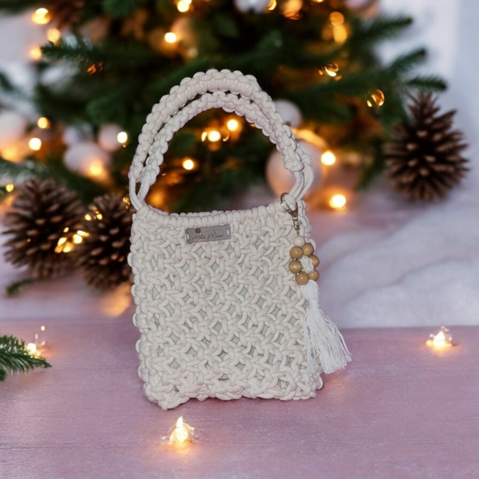 Bolsa Flor Maria - Macramê